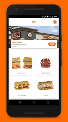 TOGO's Sandwiches android App screenshot 0